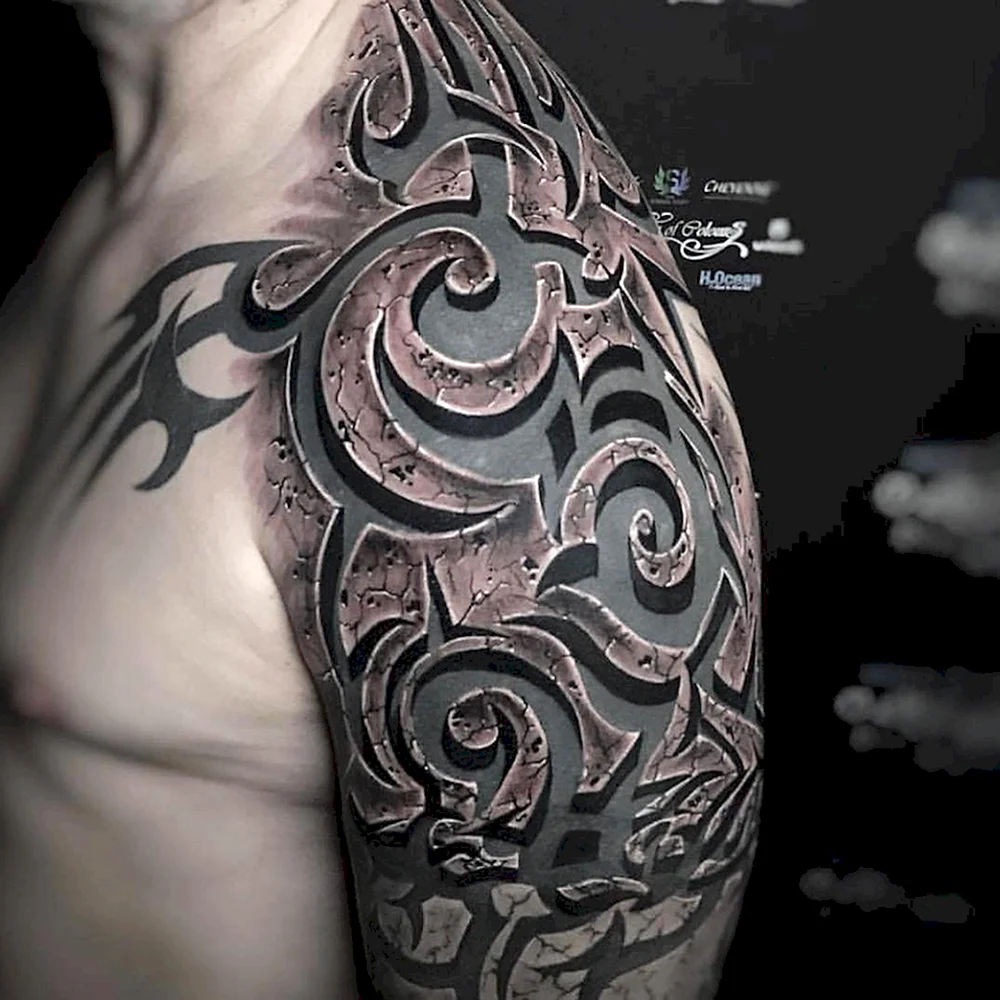 3d Tribal Tattoo