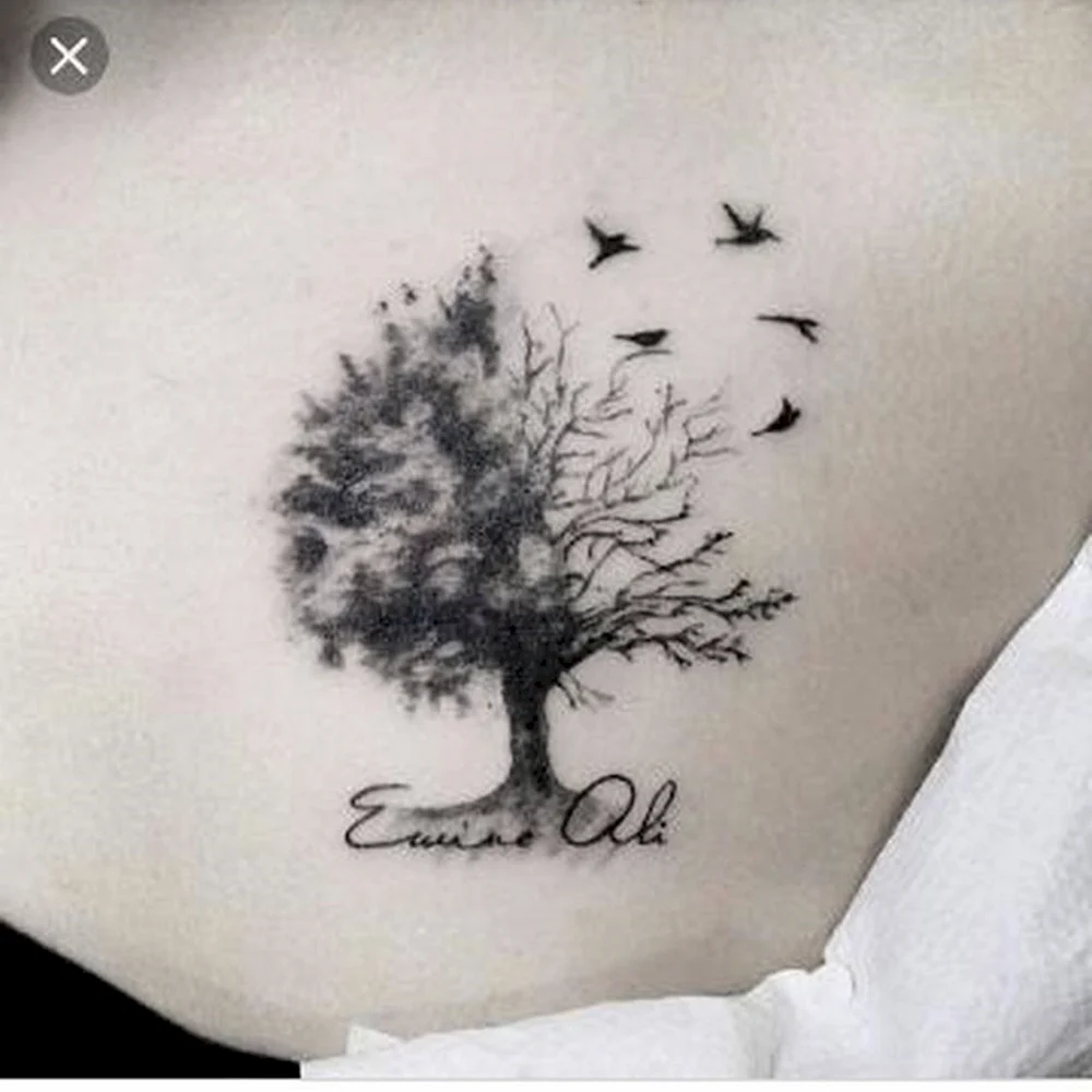 Acacia Tree Tattoo