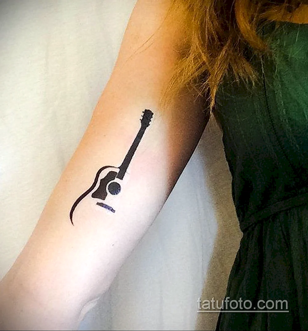 Acoustic Guitar Tattoo