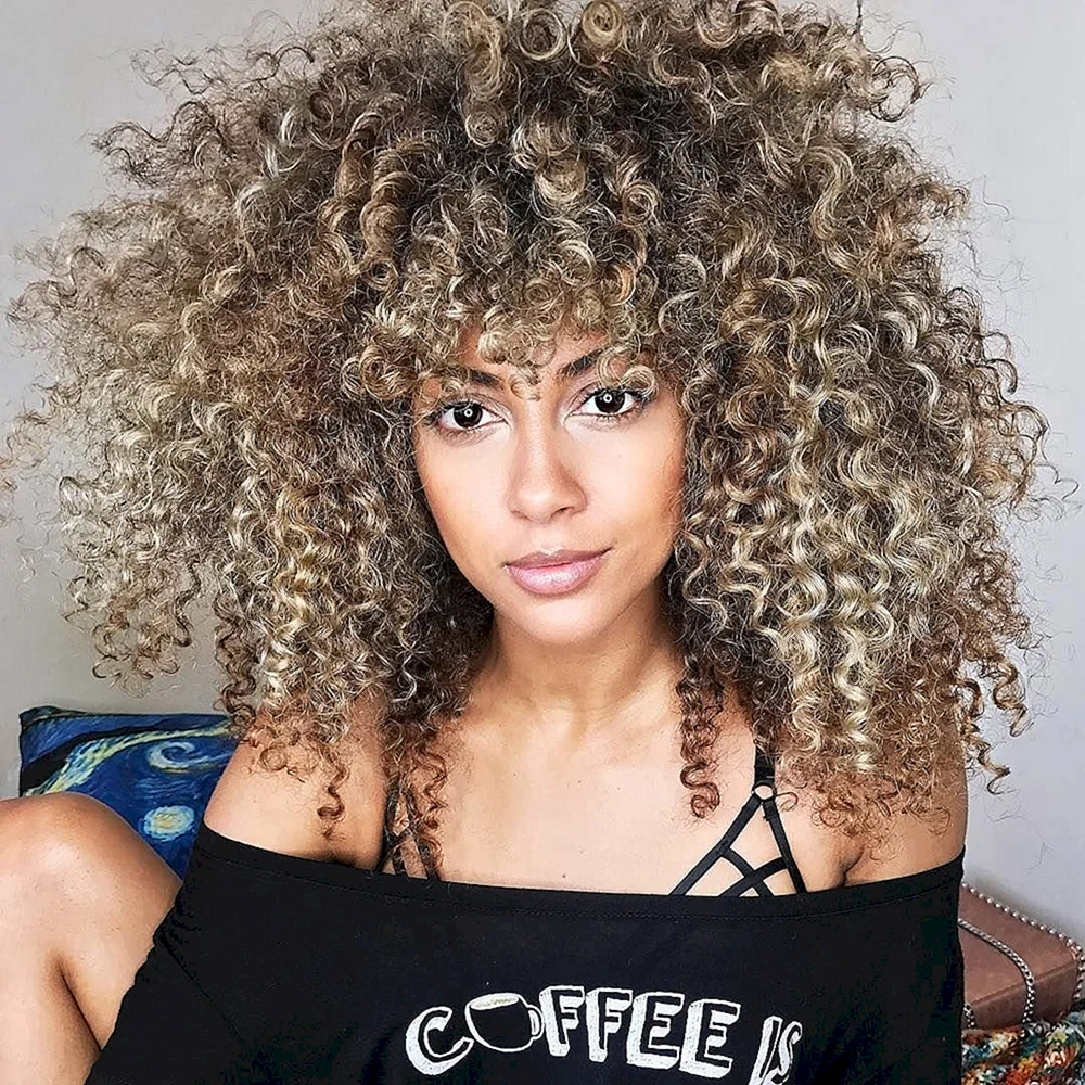 Afro curly hair