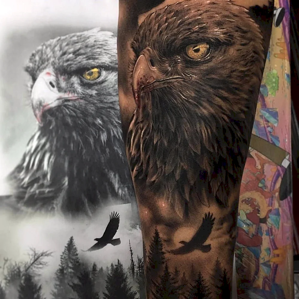 Aguila realismo Tattoo