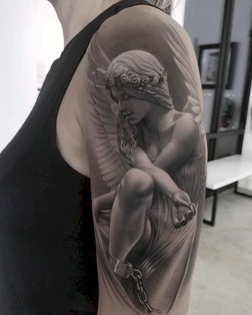 Angel Realism Tattoo