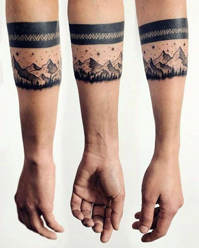 Armband Mountain Tattoo