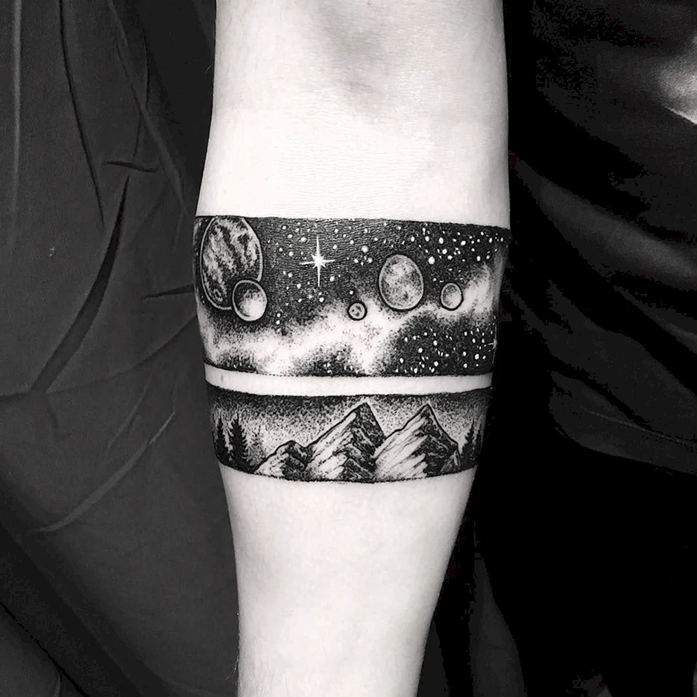 Armband Mountain Tattoo