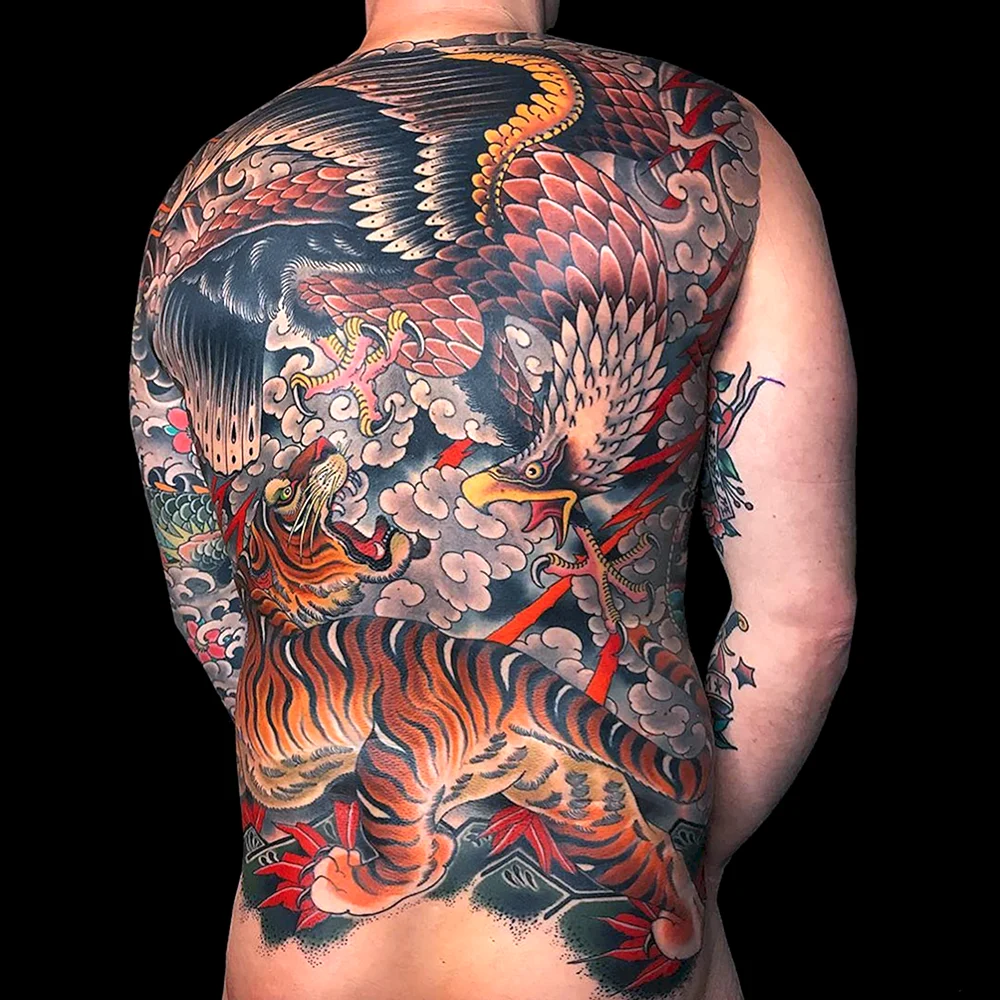 Arte oriental Tattoo Yakuza