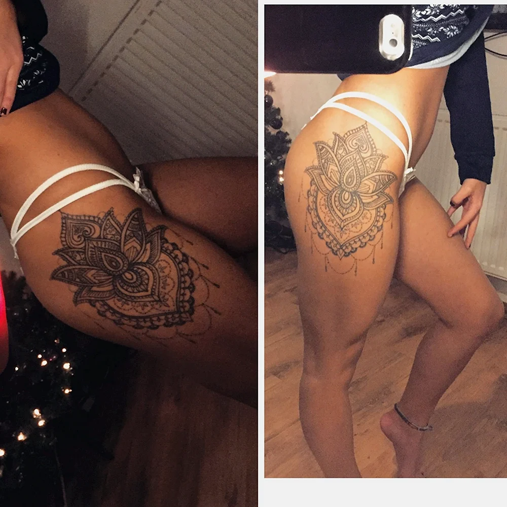 Ashley Keffer butt Tattoo