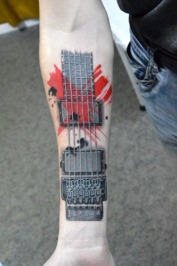 Bass Guitar Tattoo