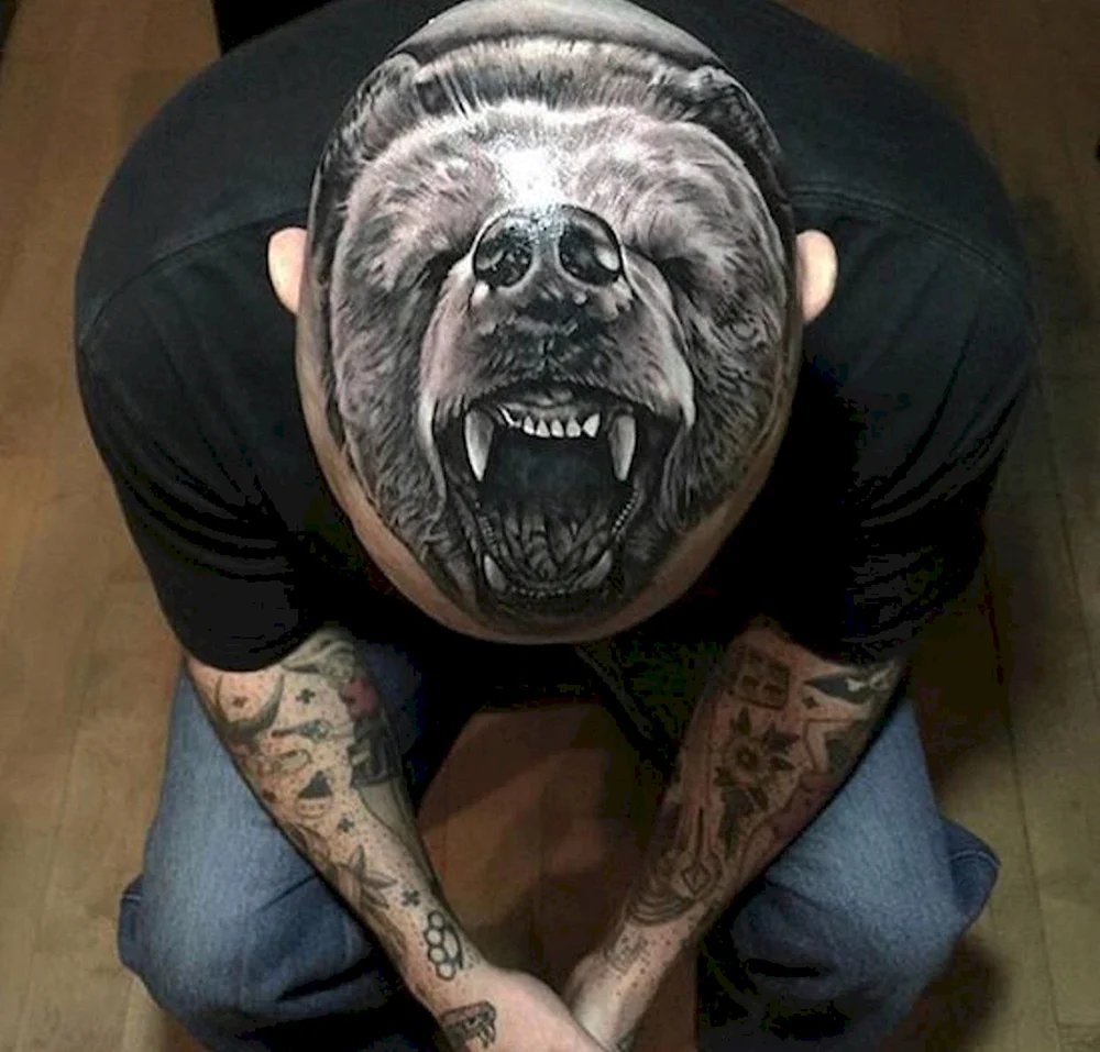 Bear head Tattoo