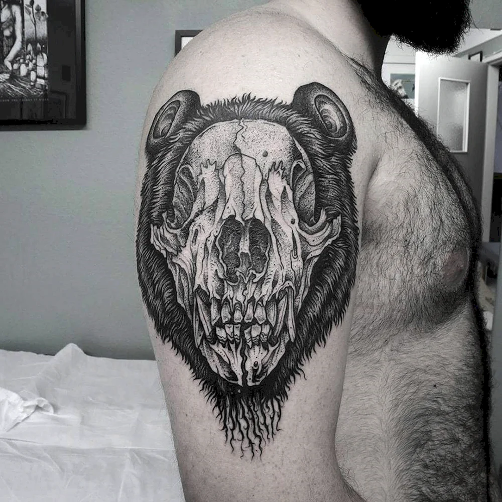 Bear Tattoo outline