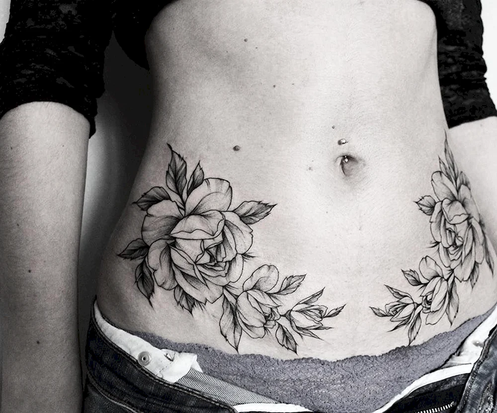 Belly tatto