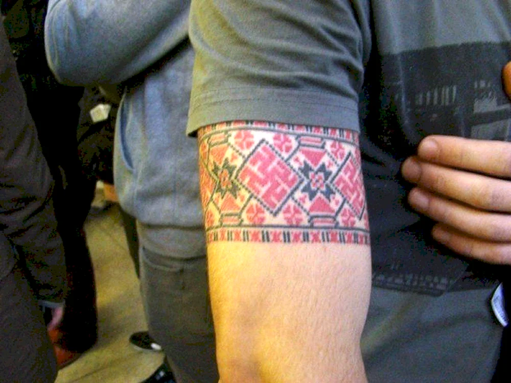 Белорусский орнамент тату
