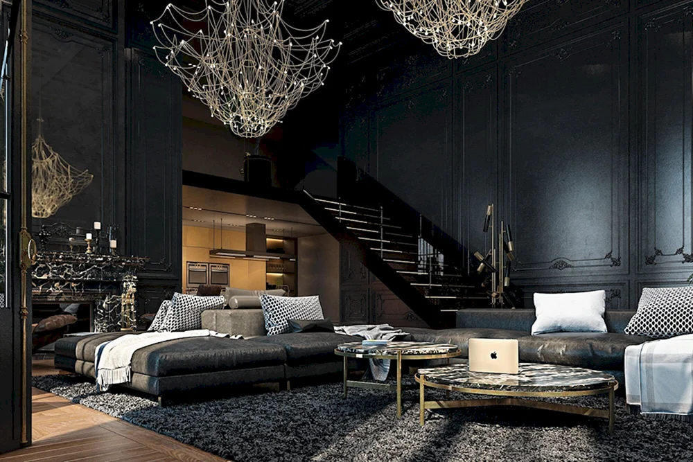 Black and Gold Interior Design
