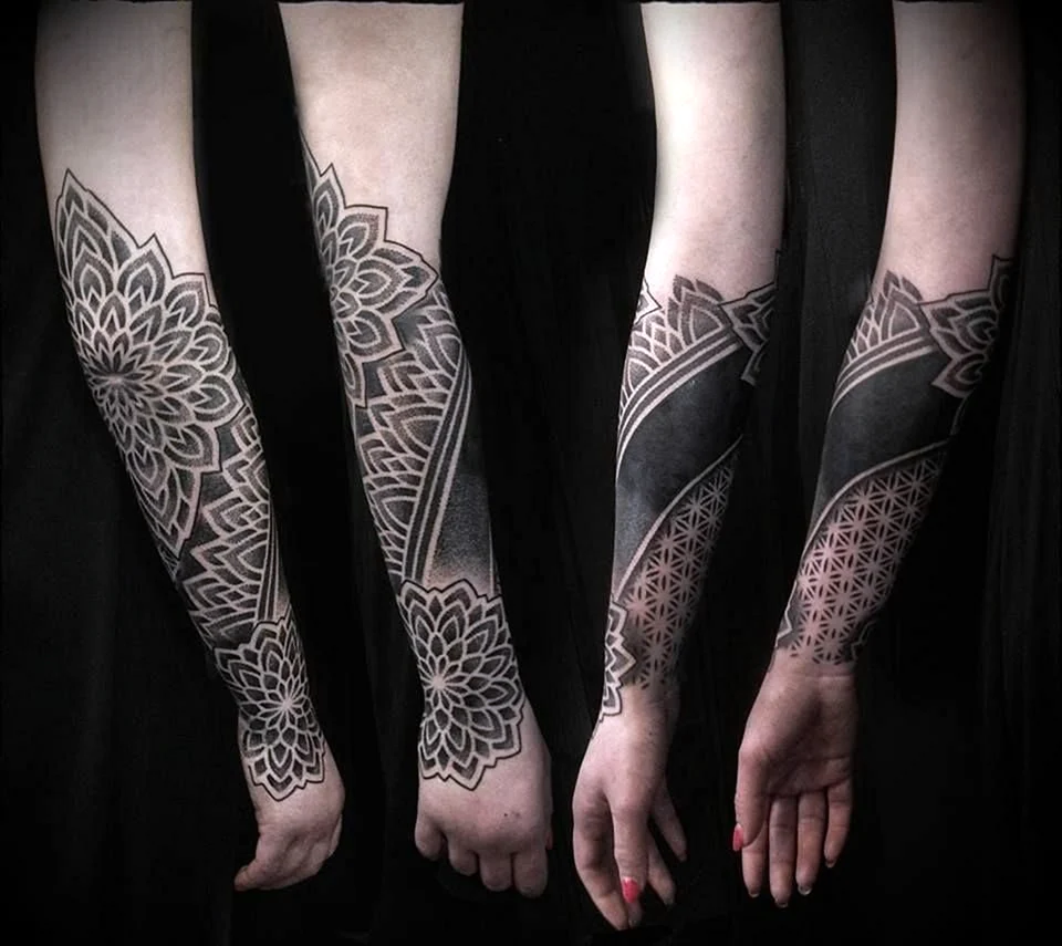 Blackwork ornamental Tattoo