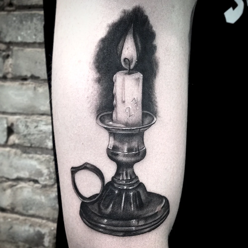 Blown out Candle Tattoo