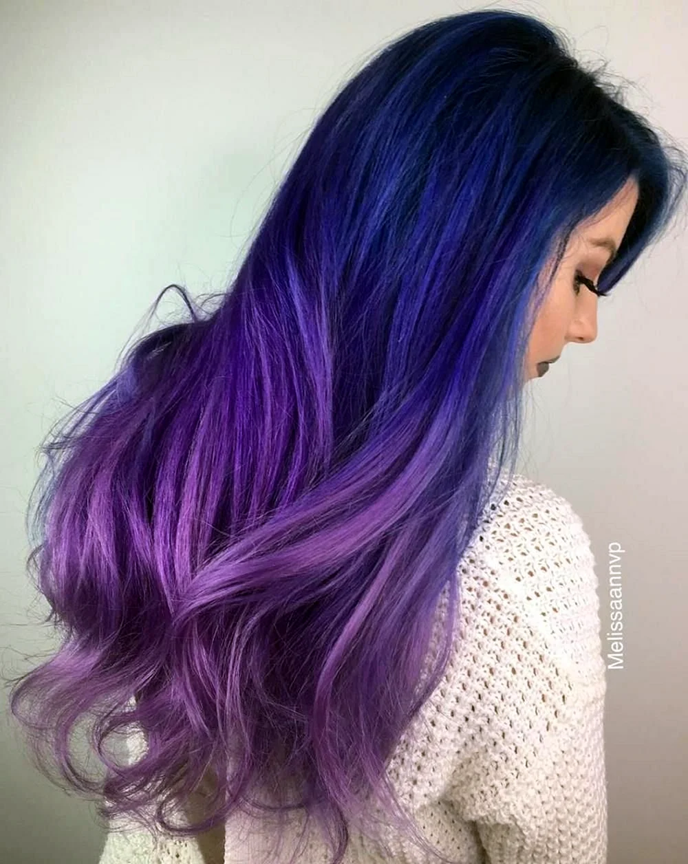Blue Purple hair