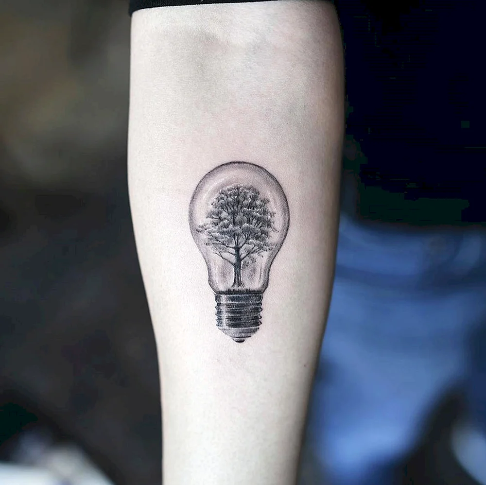 Bulb Lamp Tattoo