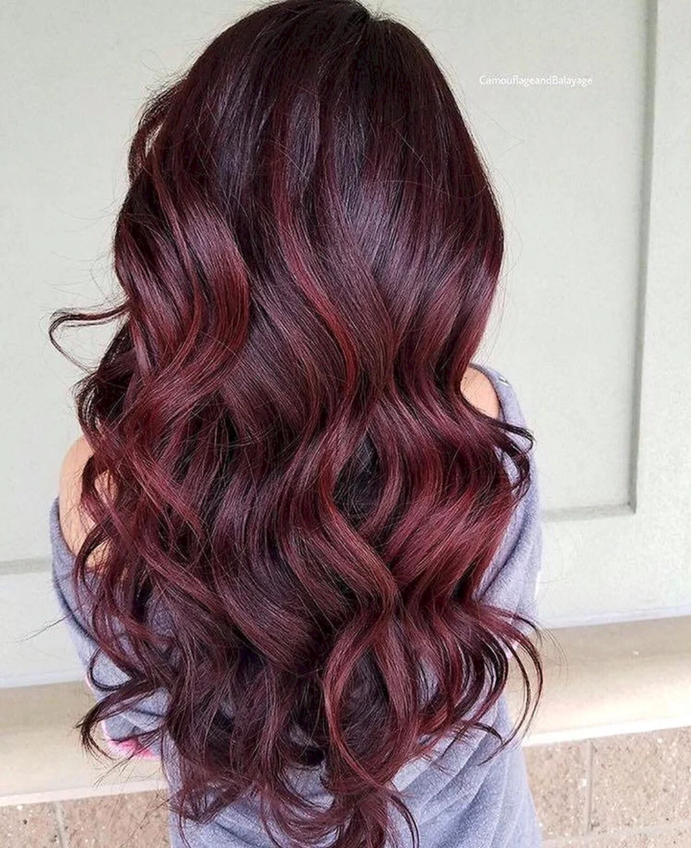 Burgundy hair Color