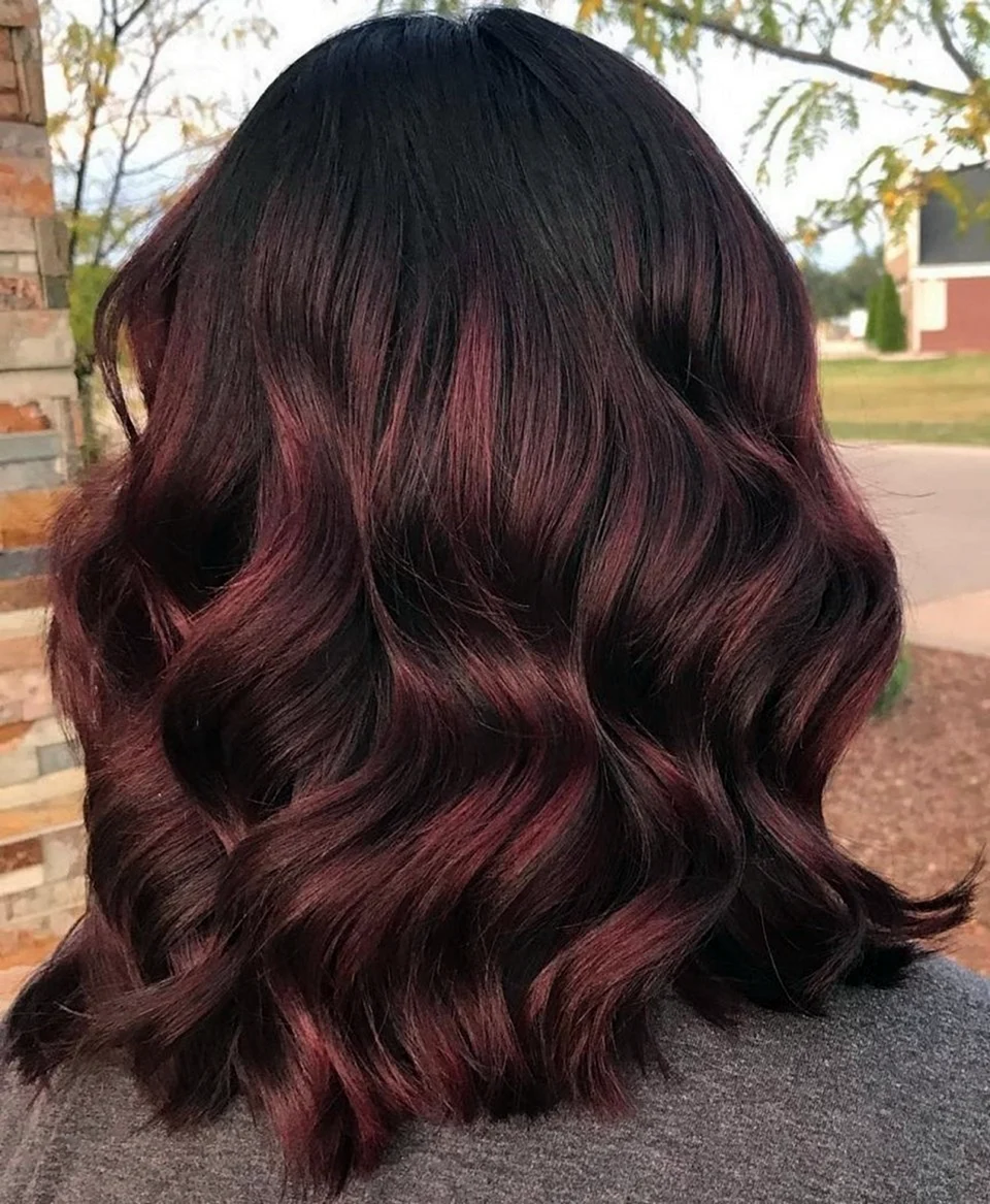 Burgundy hair Color