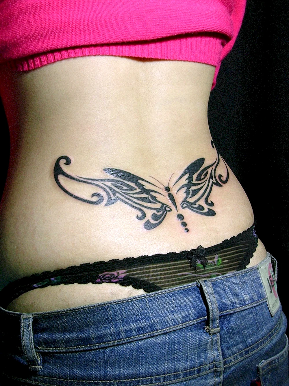 Butterfly Waist Tattoo