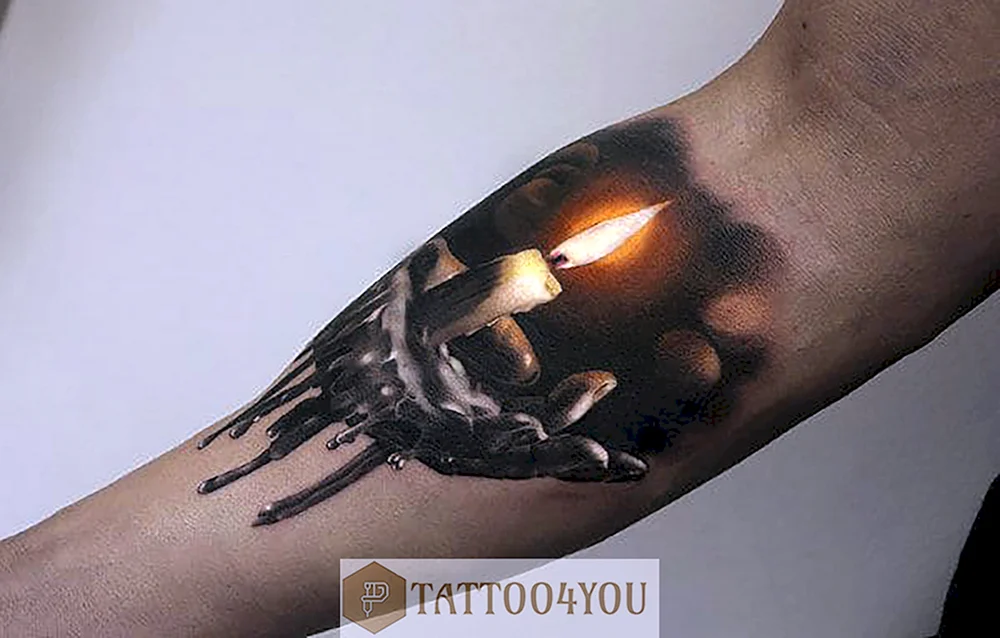 Candle Tattoo