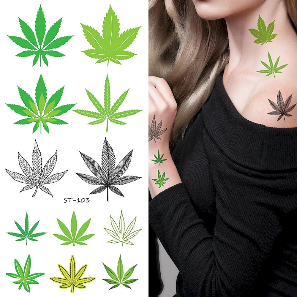 Cannabis Plant Tattoo