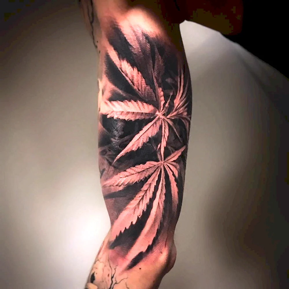 Cannabis Tattoo Realism