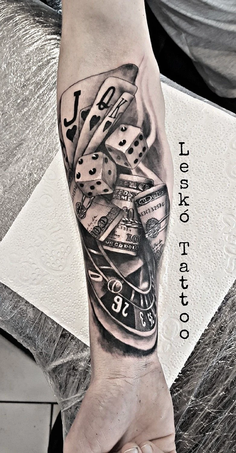 Casino Tattoo Design