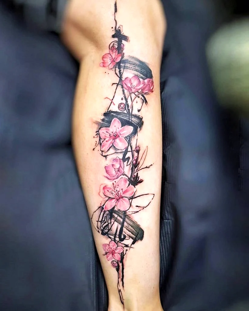 Cherry Blossom Tattoo Sleeve