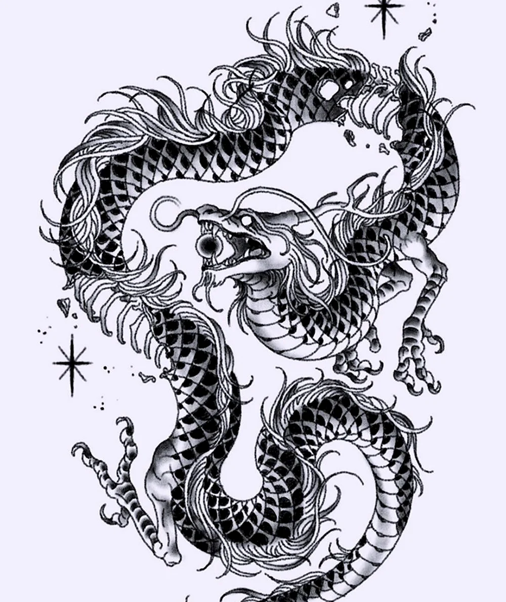 Chinese Dragon Tattoo Design