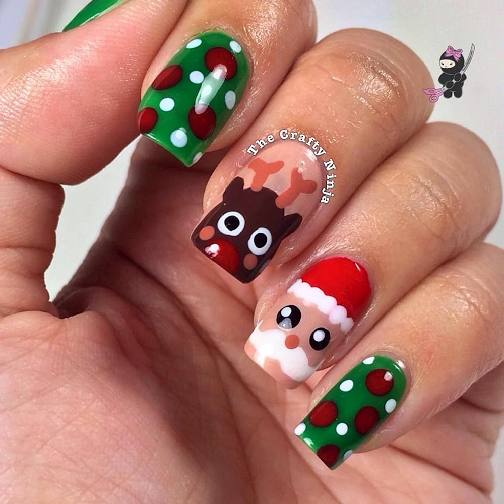 Christmas Manicure for children