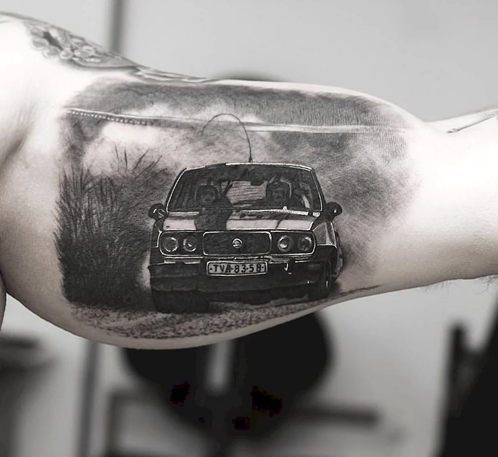 Classic car Tattoo