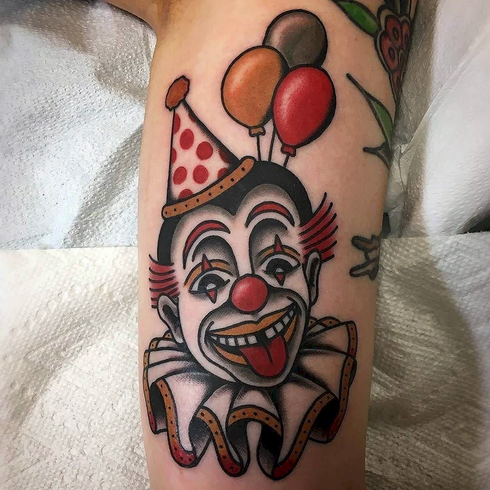 Clown Tattoo Template