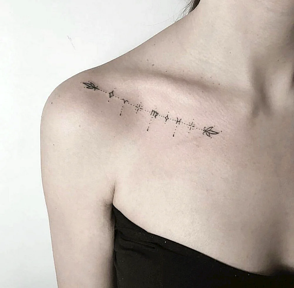Collarbone Tattoo