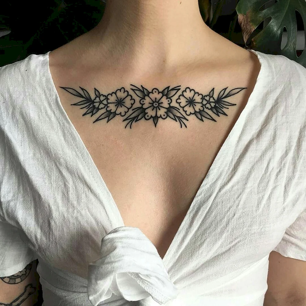Collarbone Tattoo