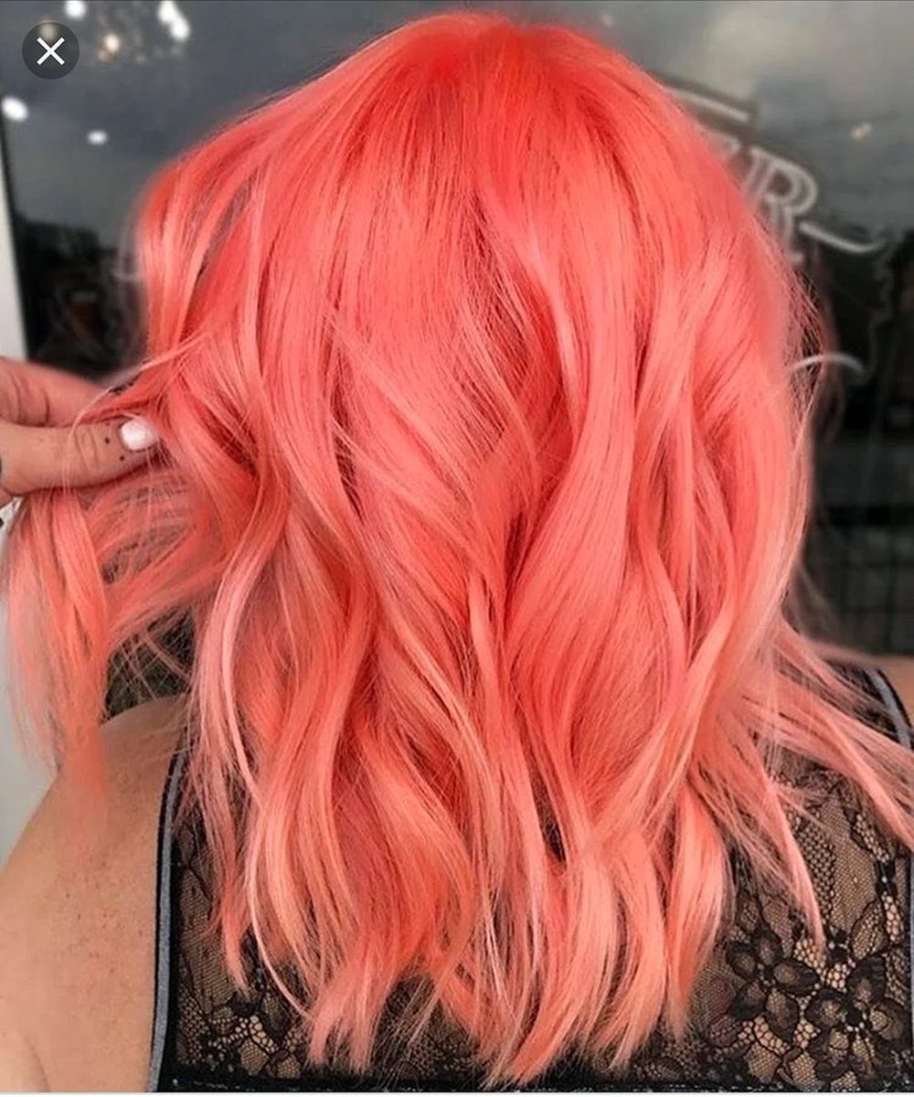 Coral hair Color