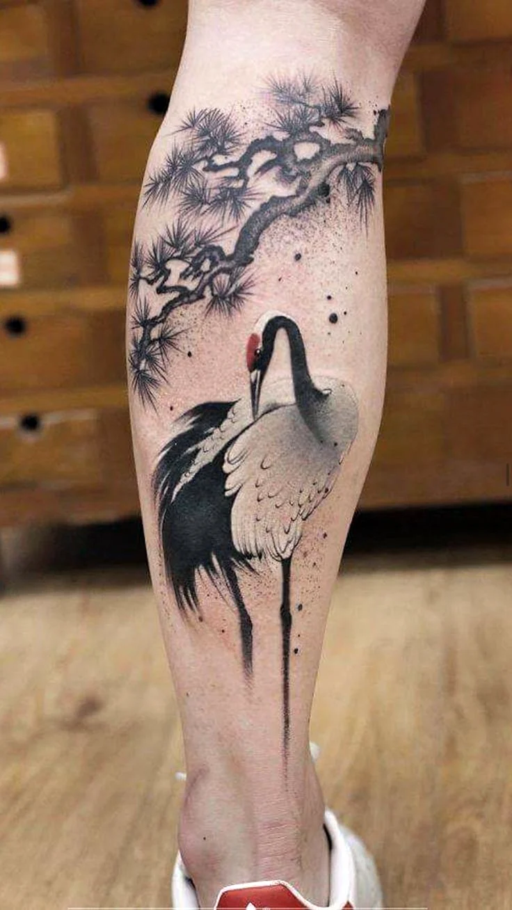 Crane Tattoo