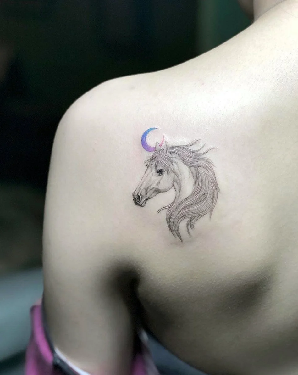 Creative Horse Tattoo