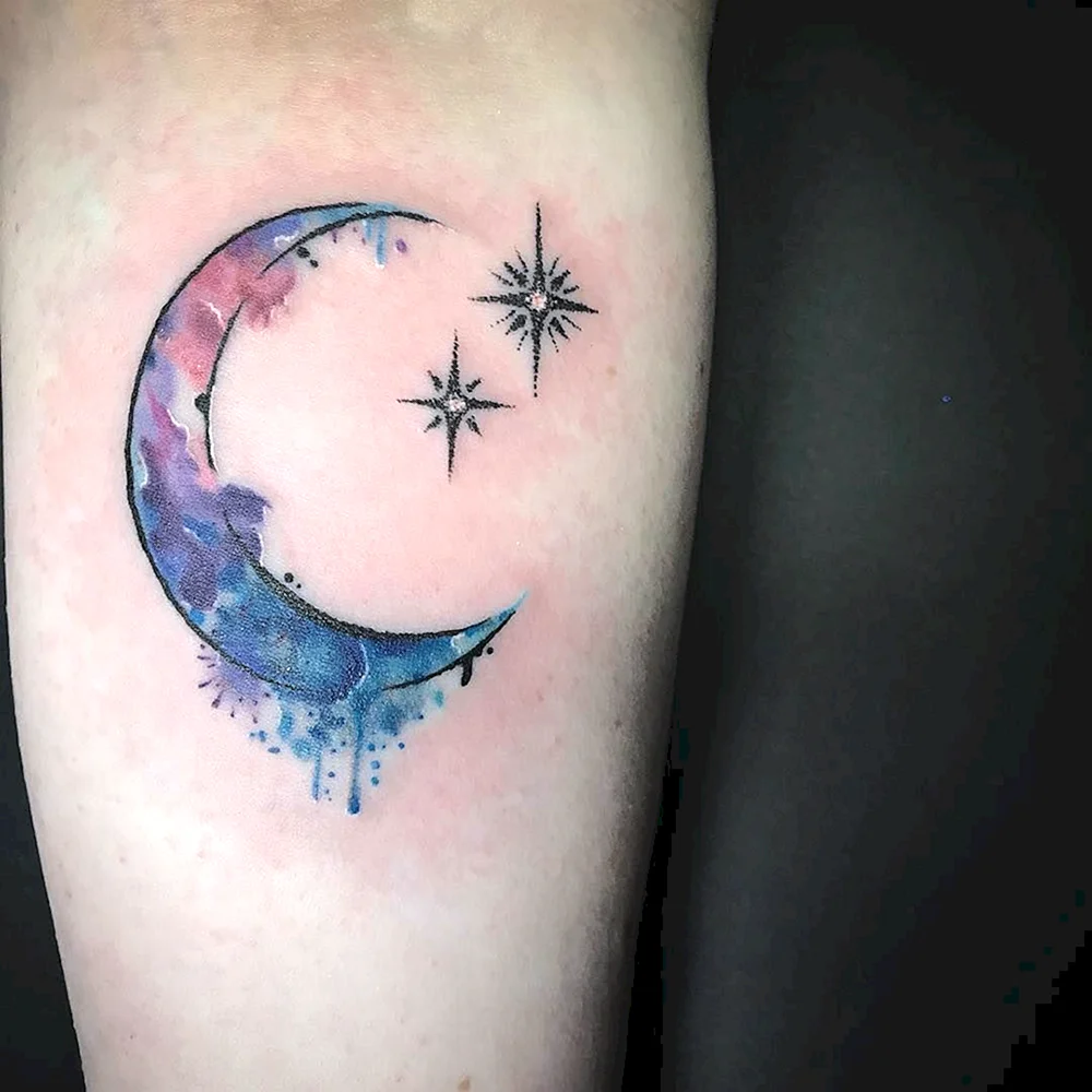 Crescent Moon and Stars