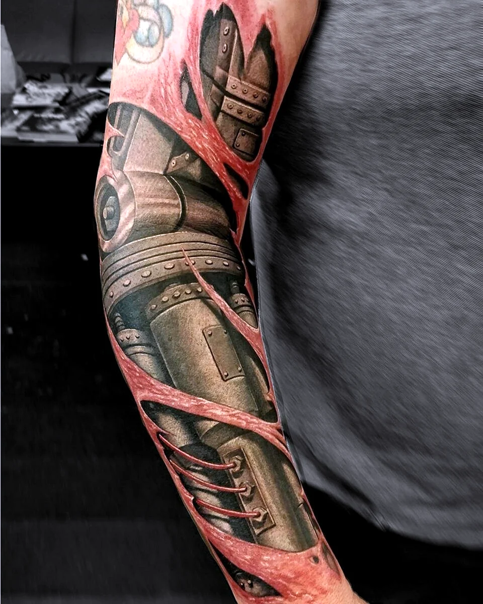 Cyber Arm Tattoo