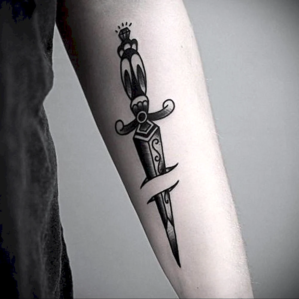 Dagger Knife Tattoo