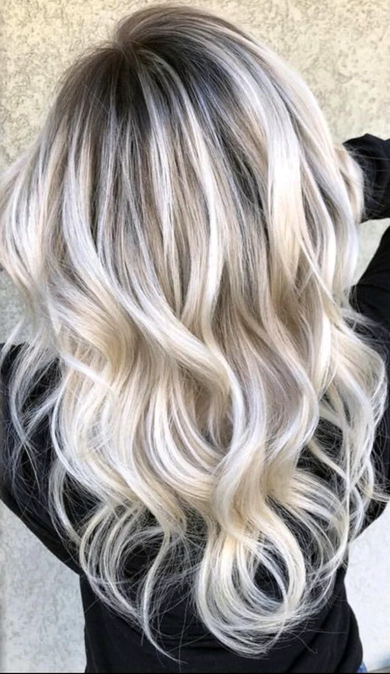 Dark roots for blonde hair