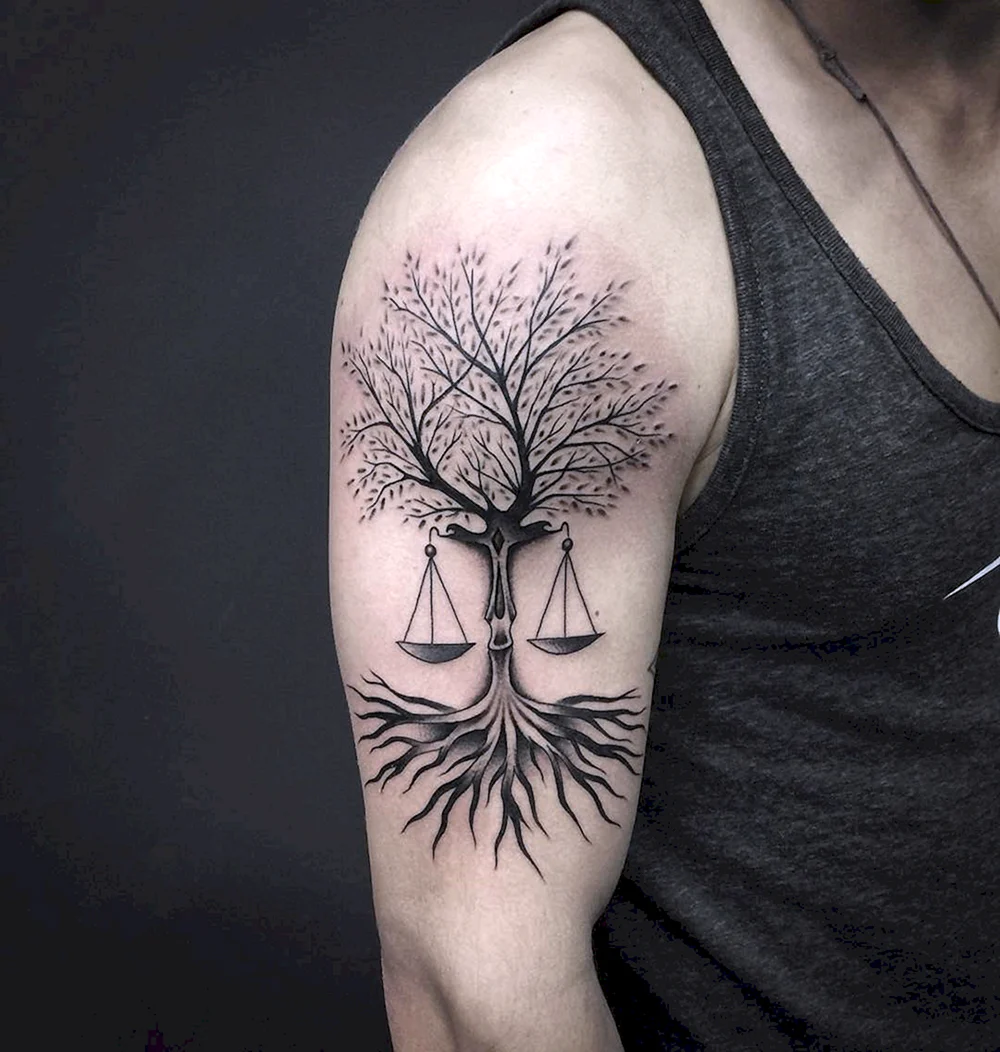 Dark Tree Tattoo