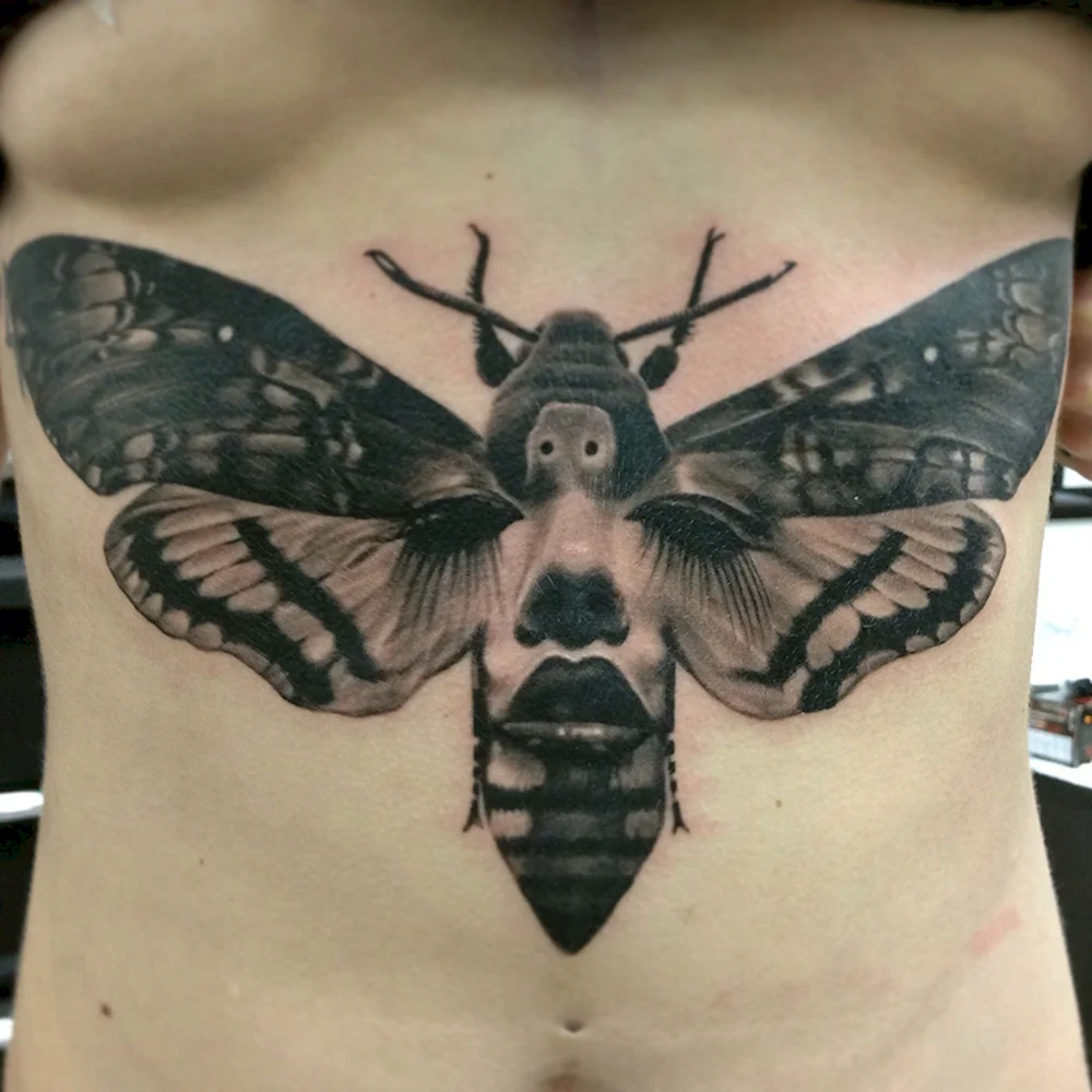 Death Moth Tattoo
