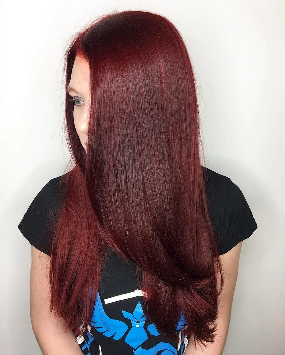Deep Red hair Color