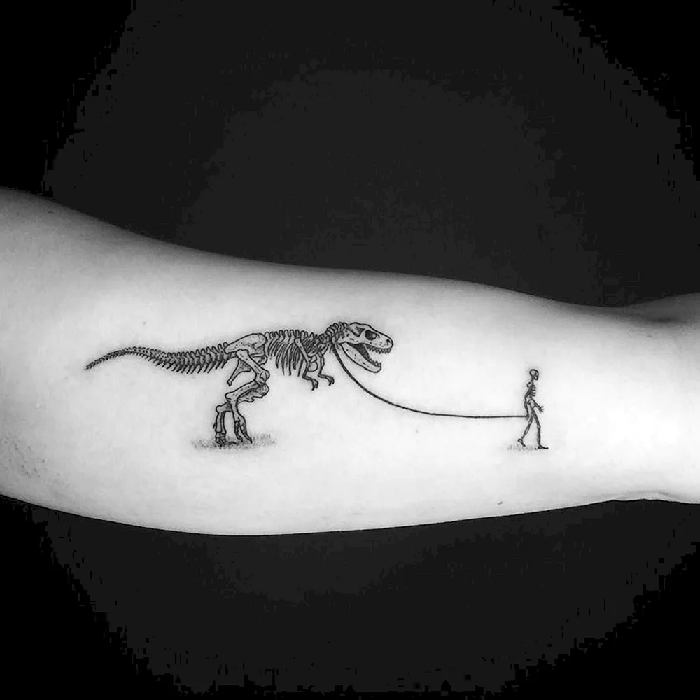 Dinosaur Minimal Tattoo