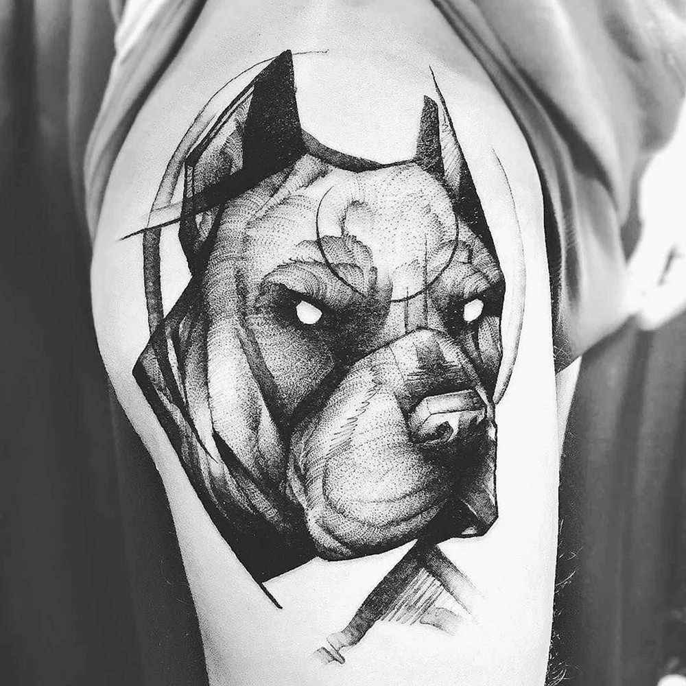 Dog Sketch Tattoo