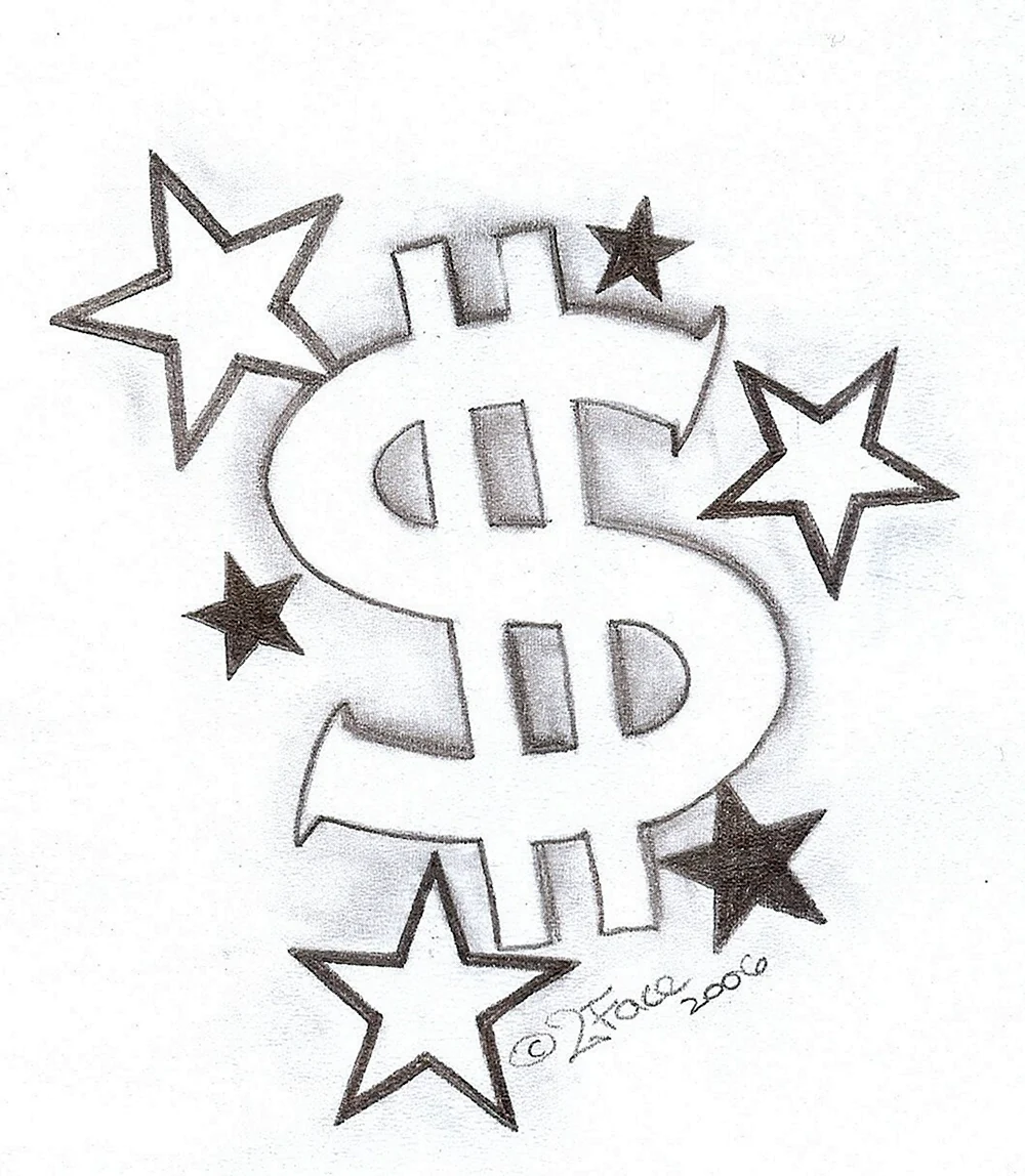 Dollar Tattoo Design