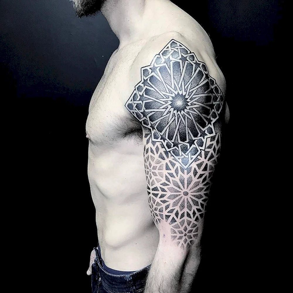 Dotwork Geometry Tattoo