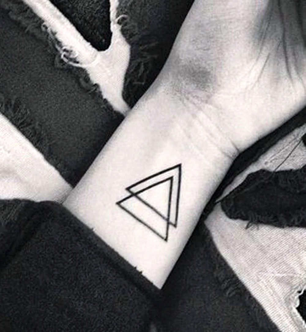 Double triangular Tattoo