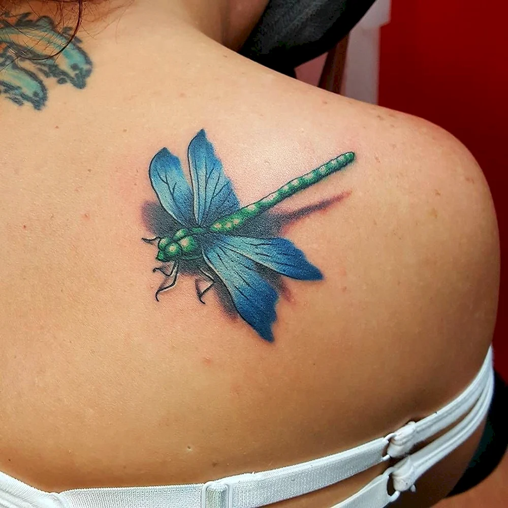 Dragonfly Tattoo realistic